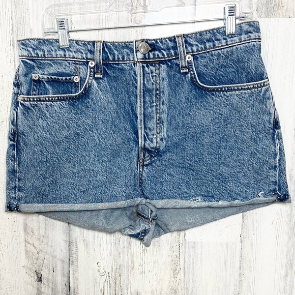 Rag & Bone Maya Calypso High Rise Shorty Jean Short Size 31 NEW - Picture 7 of 16